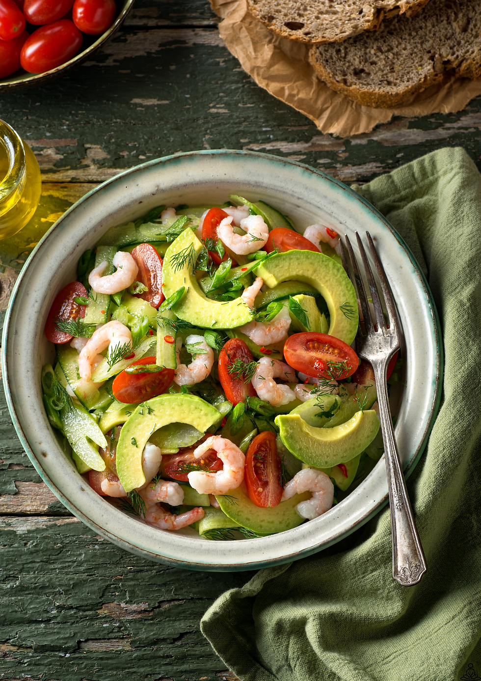 Räksallad m. avokado & mango