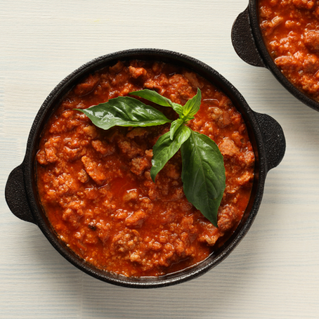 Zucchinpasta m. köttfärsås