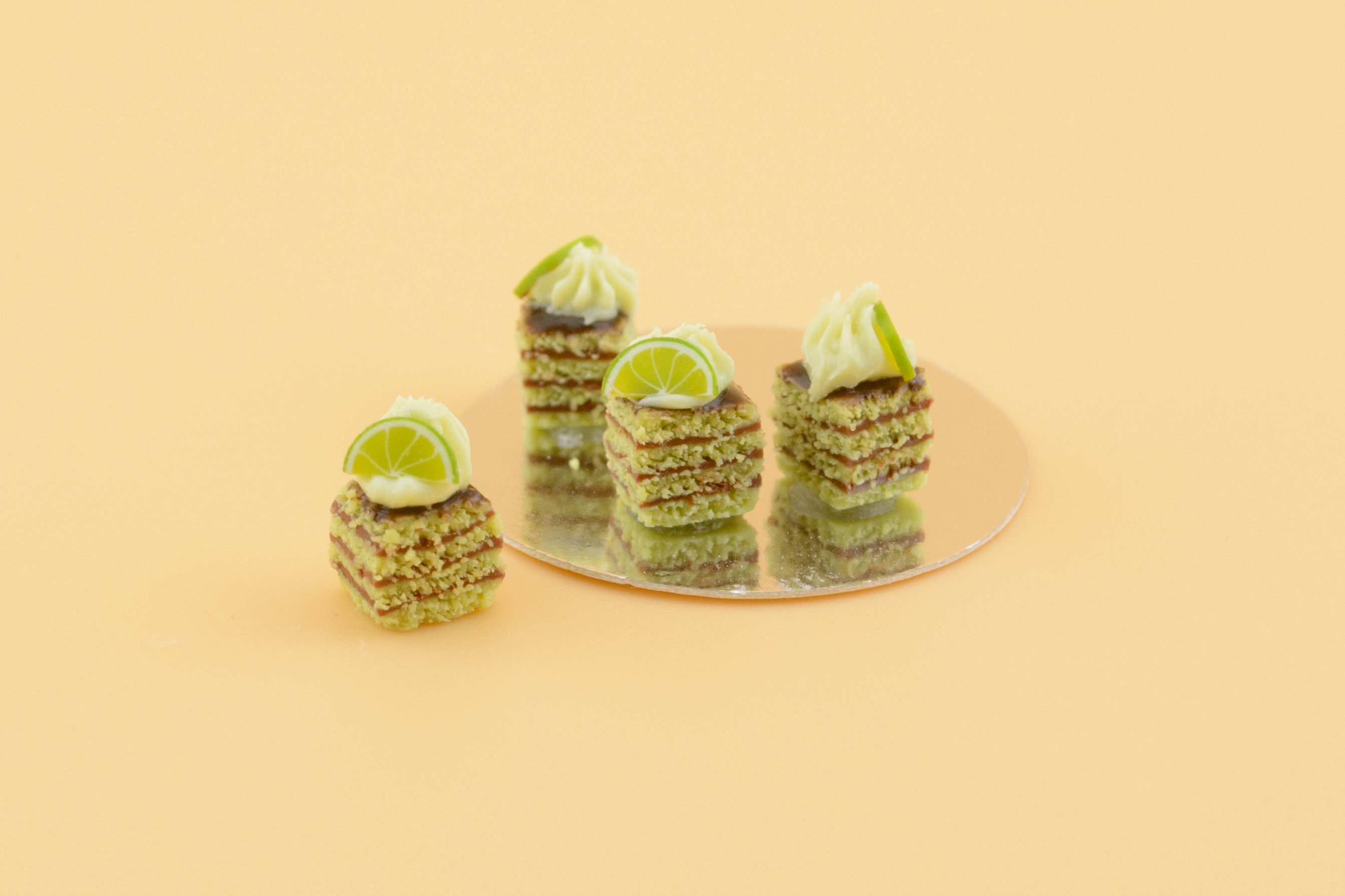 Chocolate Lime Sponge Cakes