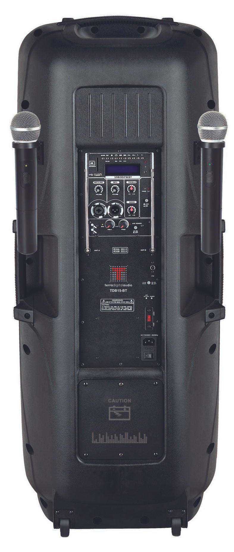 Thumbnail: Dual 15" PA/DJ Speaker/Bluetooth/Battery