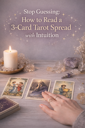 Stop Guessing: How to Read a 3-Card Tarot Spread with Intuition