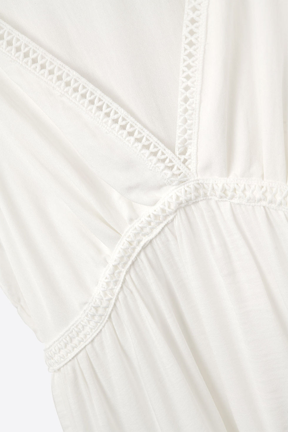 Thumbnail: White Boho Lace Maxi Dress