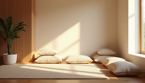 A calm meditation space