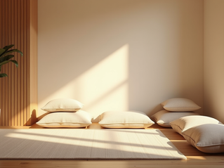 A calm meditation space
