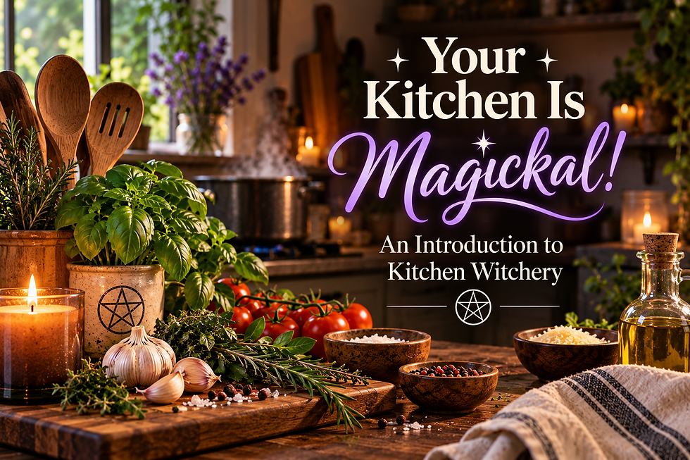 A magickal kitchen setup