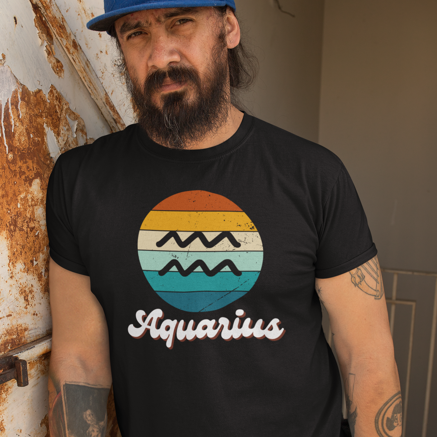 Aquarius - Retro T-Shirt