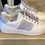 Thumbnail: MK Poppy Stripe Lace Up Lavander Mist
