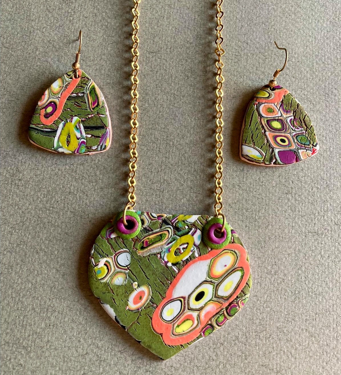 Earrings +pendant