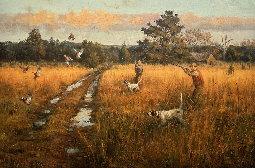 Robert K. Abbett: Shooting the High Field Print | 698/950 | Mint Never Framed