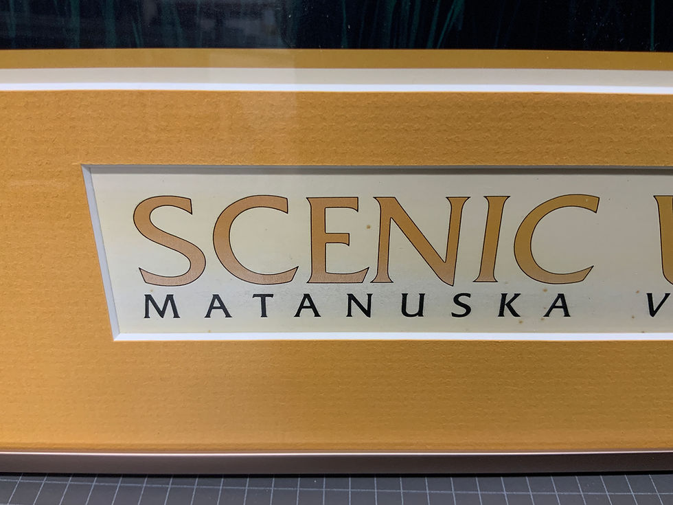 Thumbnail: Framed Vintage Myron Rosenberg “Scenic Wonders” Alaska Poster