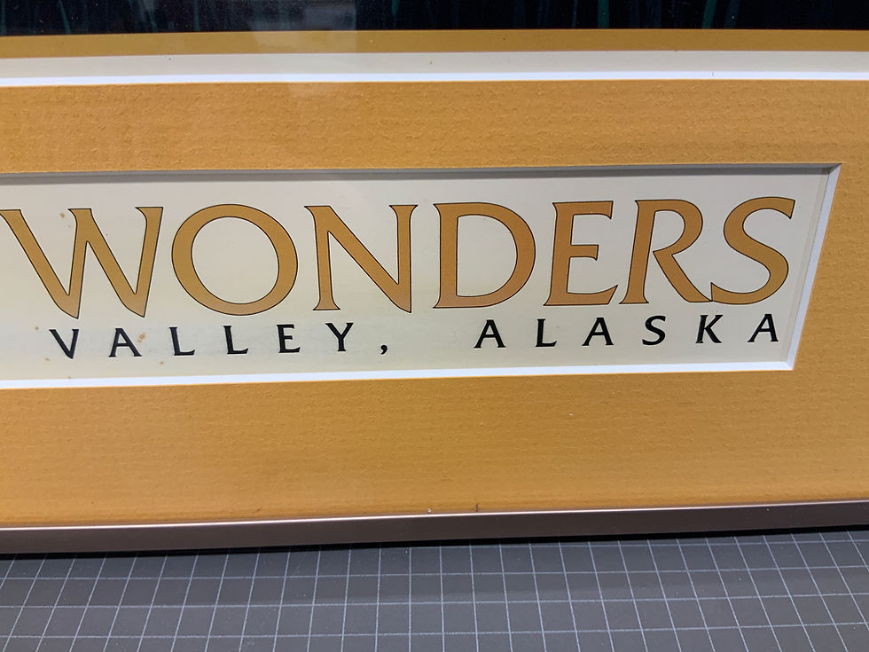 Thumbnail: Framed Vintage Myron Rosenberg “Scenic Wonders” Alaska Poster