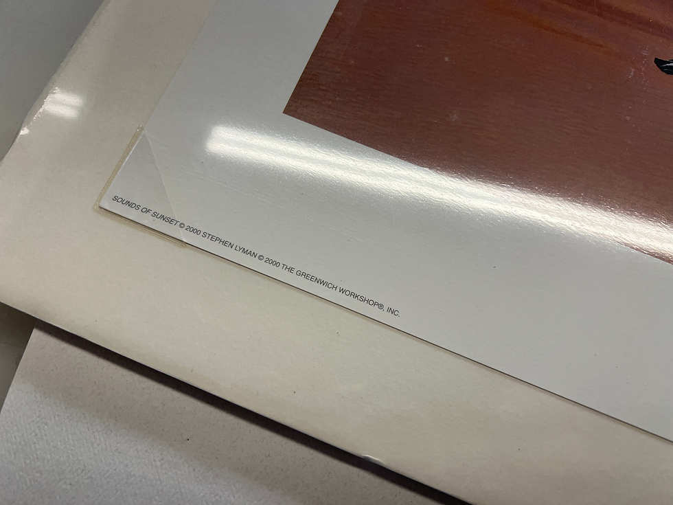 Thumbnail: Stephen Lyman: Sounds of Sunset Print | 622/950 | Mint Never Framed