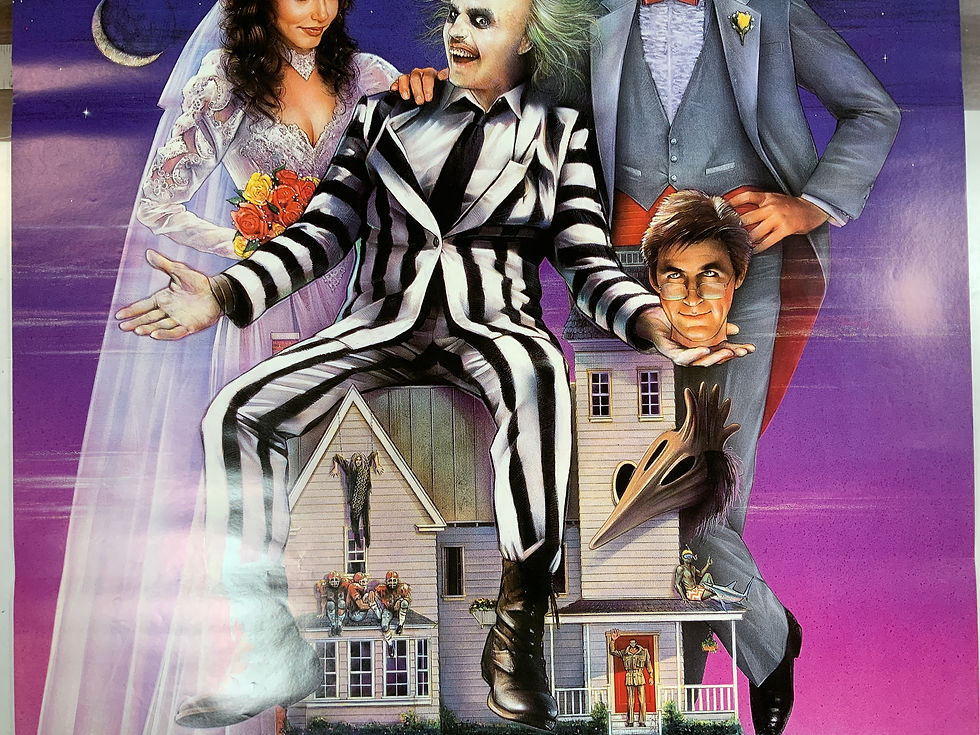 Thumbnail: Japanese Movie Poster, Beetlejuice, Alec Baldwin, 1988 VG/NM
