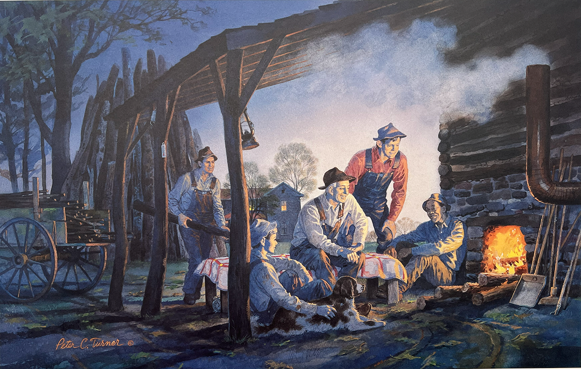 Peter C. Turner: Stoking the Fire Print | 425/1500 | Mint Never Framed