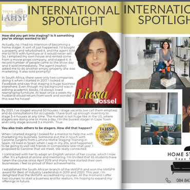 Liesa Jossel Home Staging South Africa