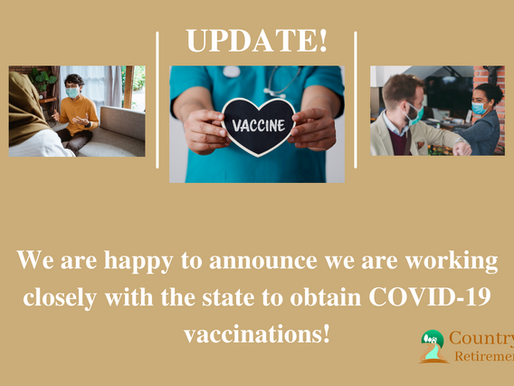 Announcing COVID Vaccine for Our Residents