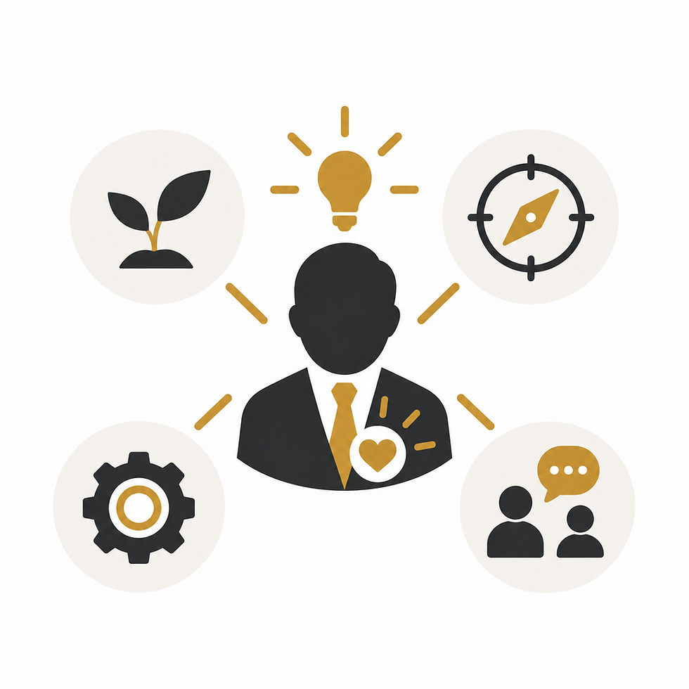 Inside-Out leadership development focused on self-awareness, growth, and behavior