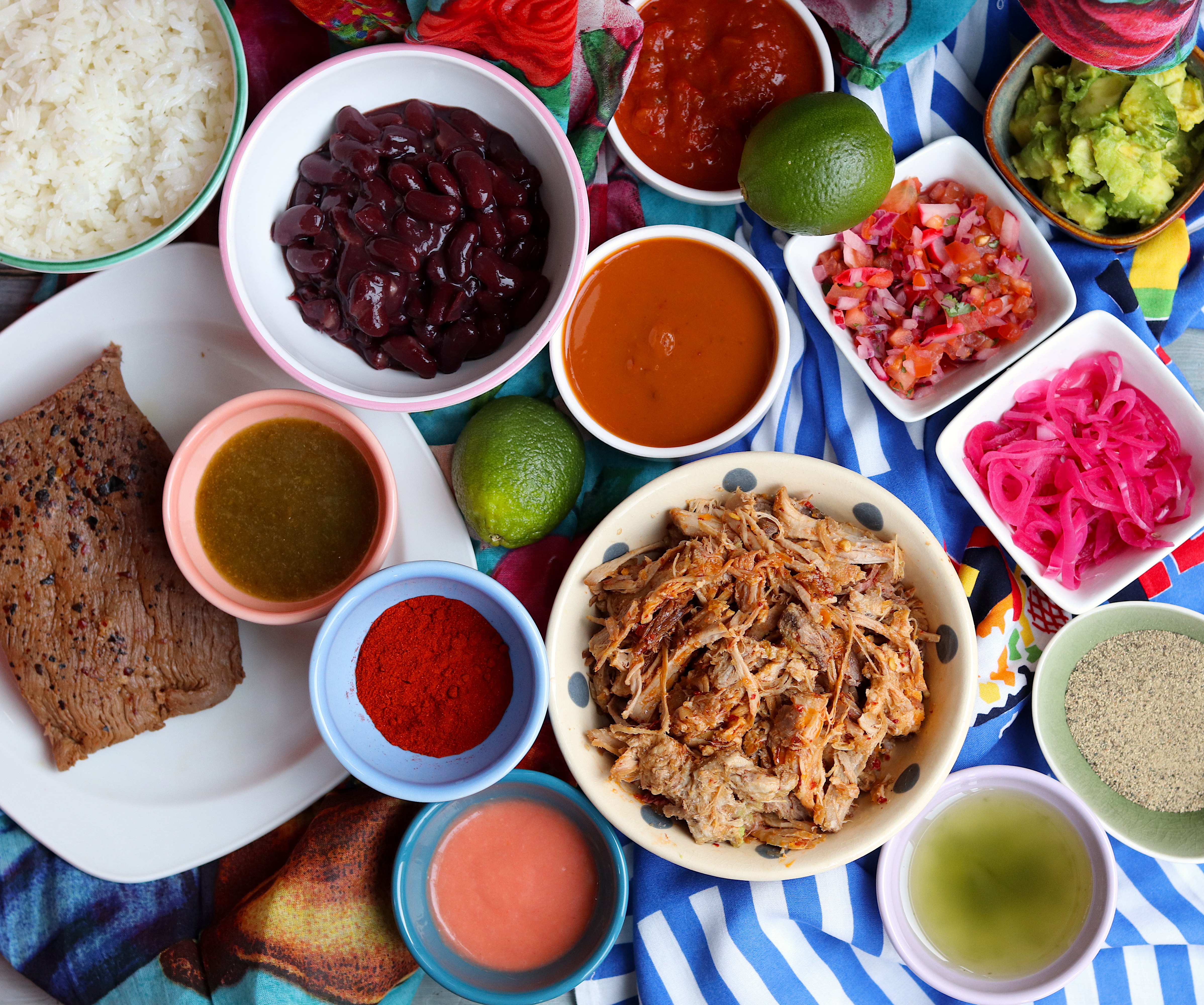 Arranged Food and Objects