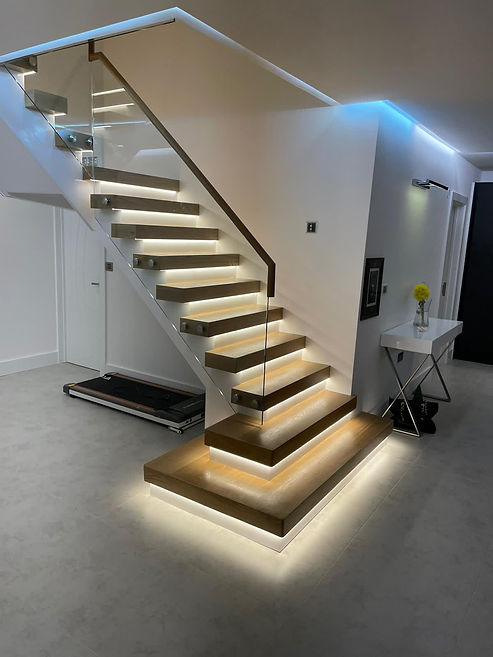 LED Floating stairs
