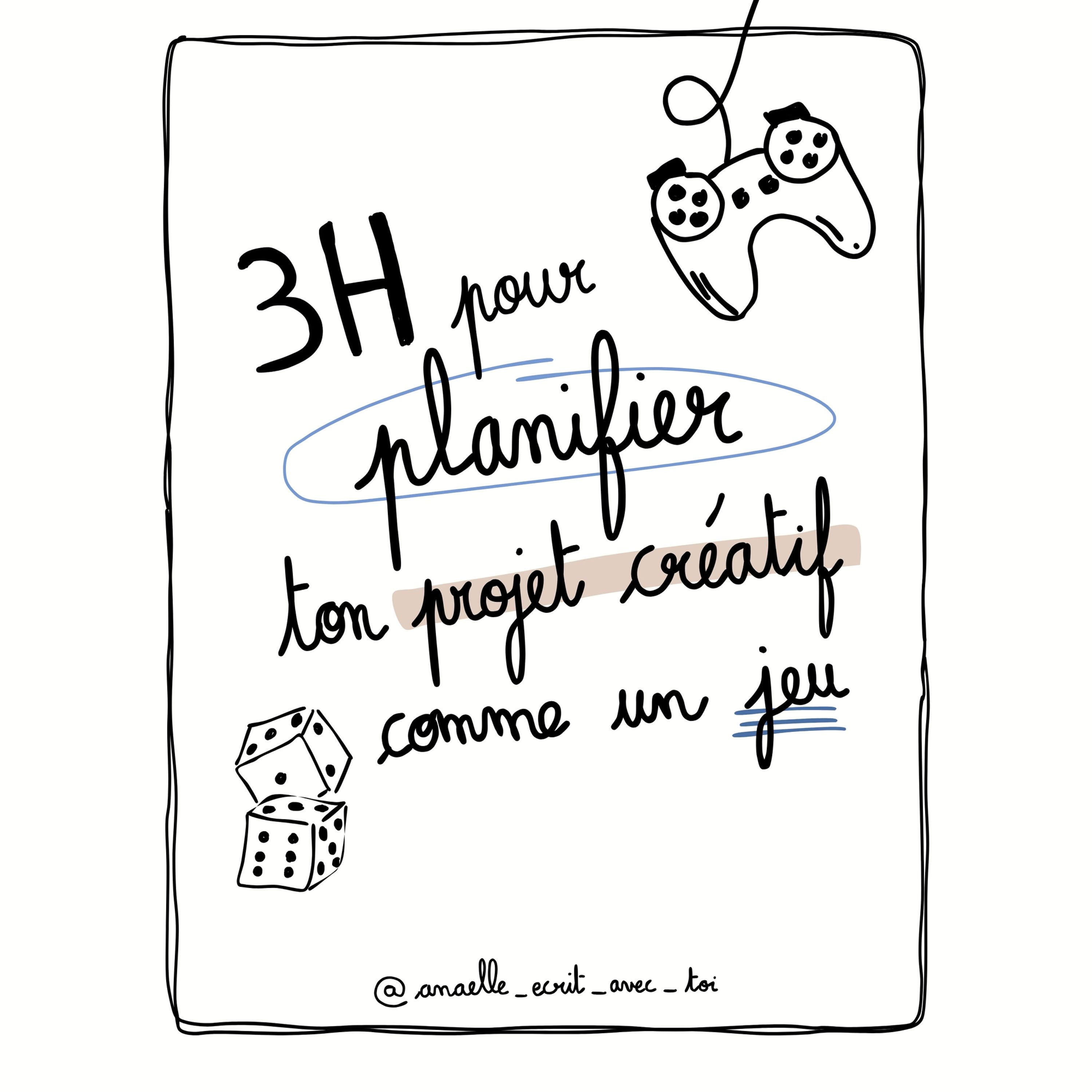 3h pour planifier ton projet créatif comme un jeu