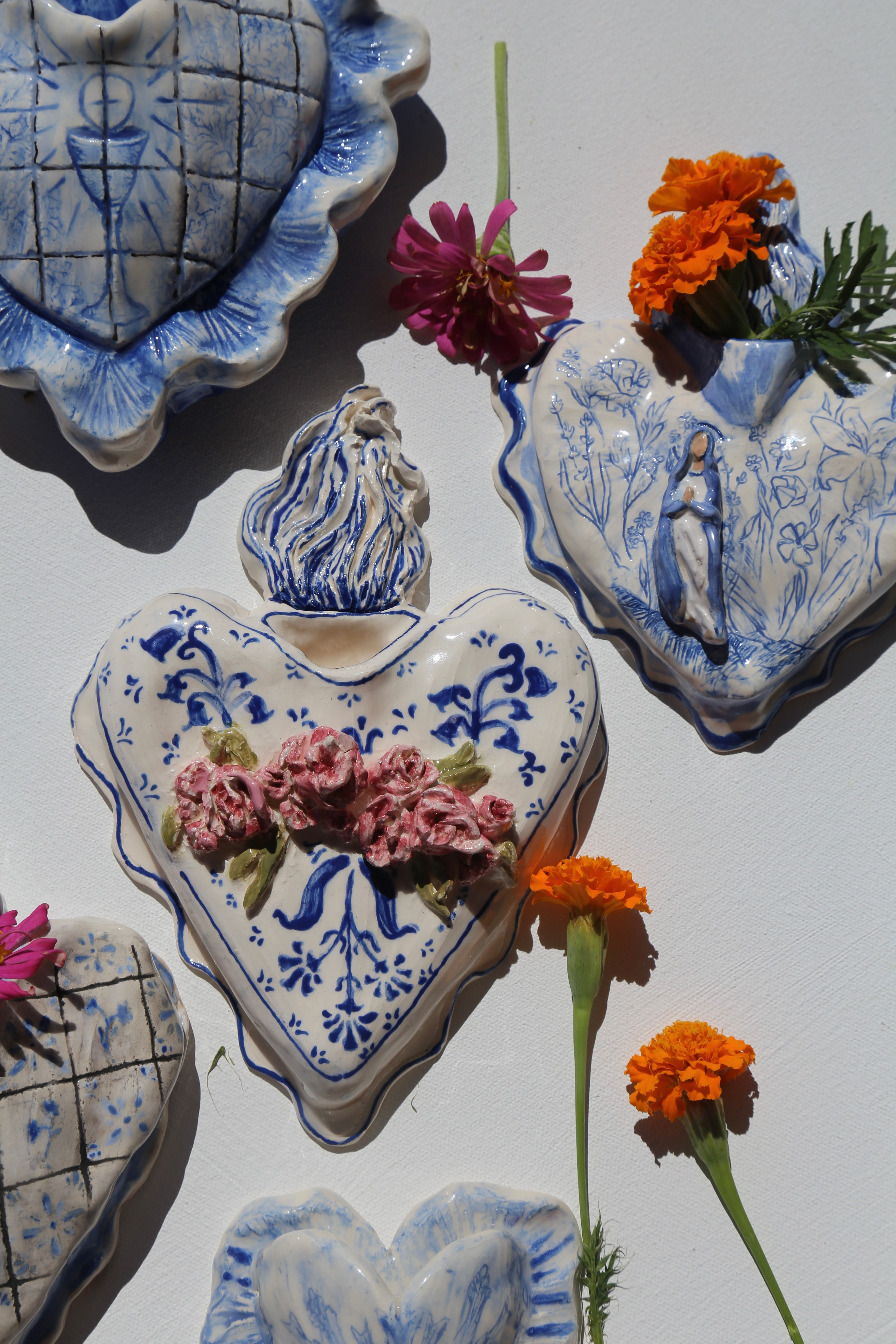"Immaculate Mary" Ceramic Wall Vase