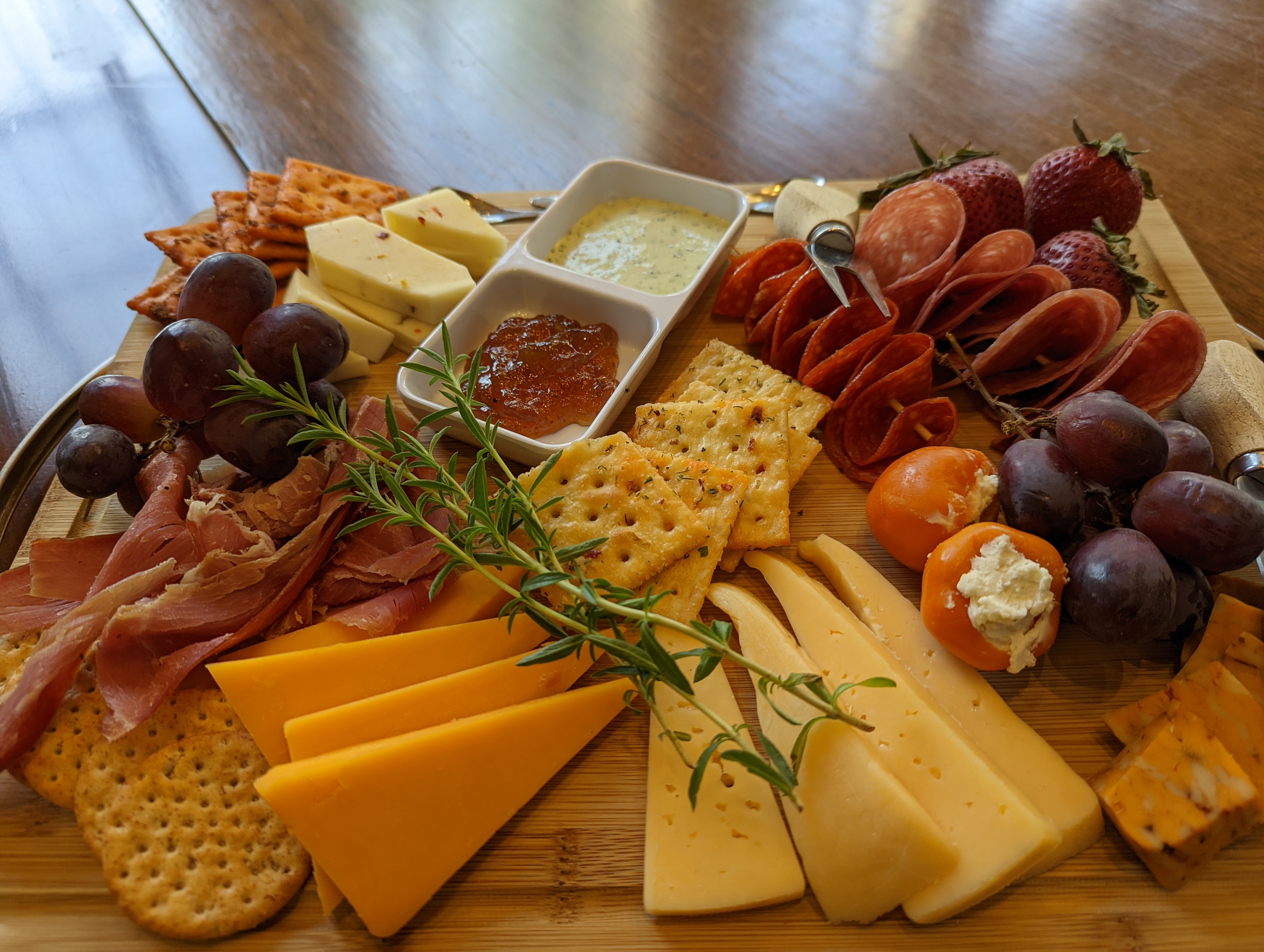 Arranged Food and Objects