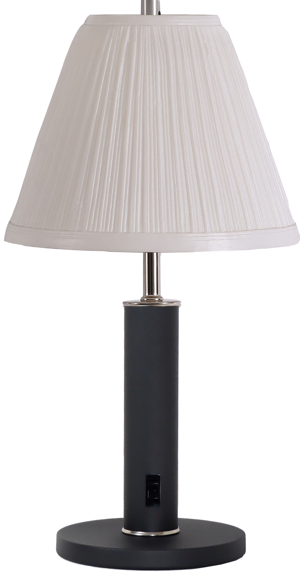 PolyMold Pleated, Midnight Black, Nickel accents