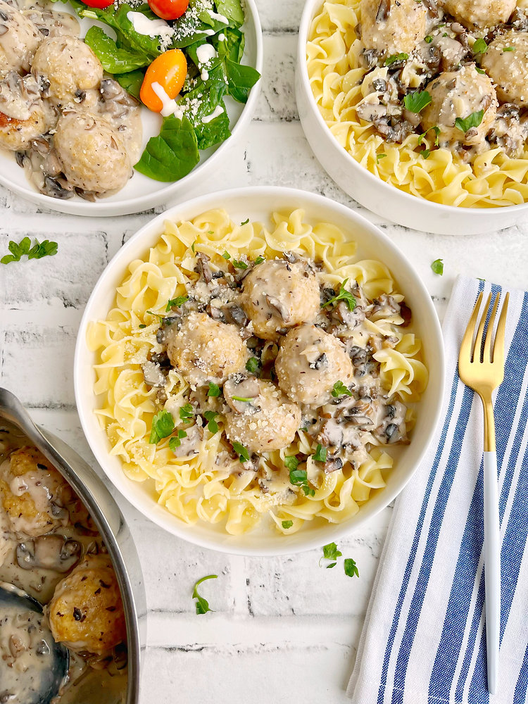 Chicken Marsala Meatballs