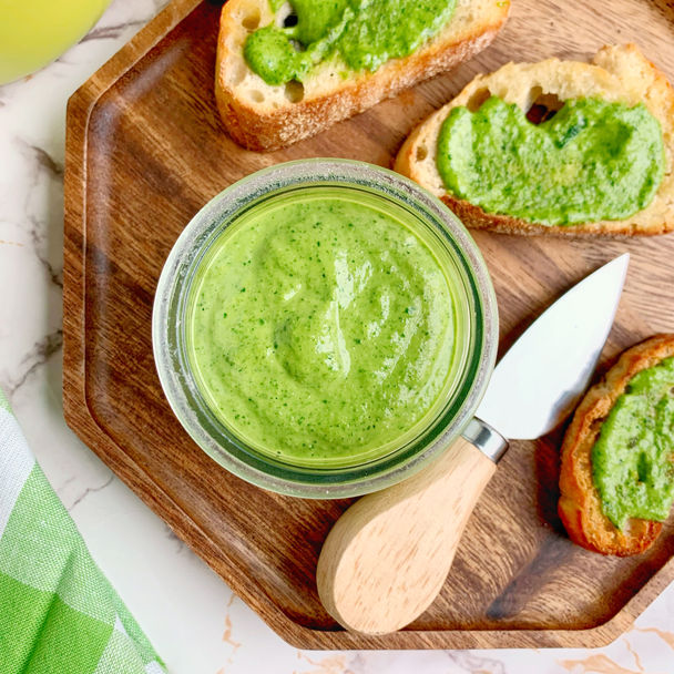 Spinach Basil Tahini Pesto