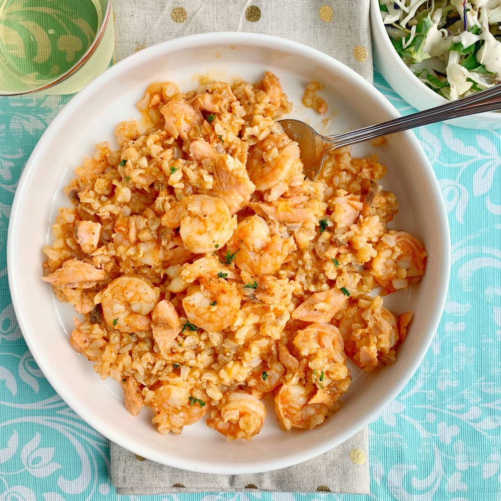 Shrimp, Salmon, and Rice...Take 2!