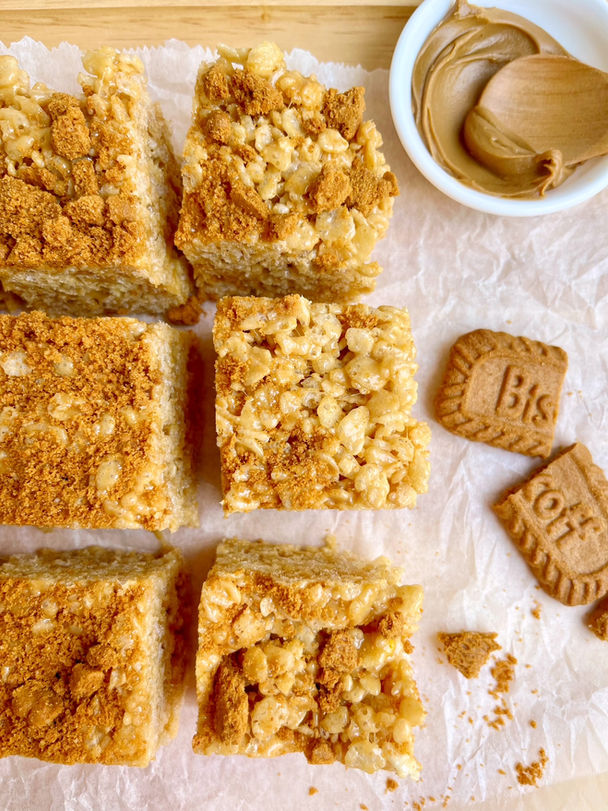 Cookie Butter Rice Krispie Treat
