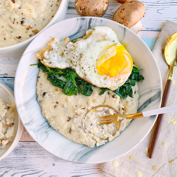Mushroom Parmesan Grits