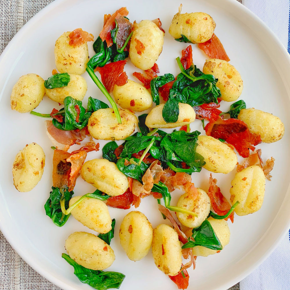 Breakfast Gnocchi with Mushroom Gravy