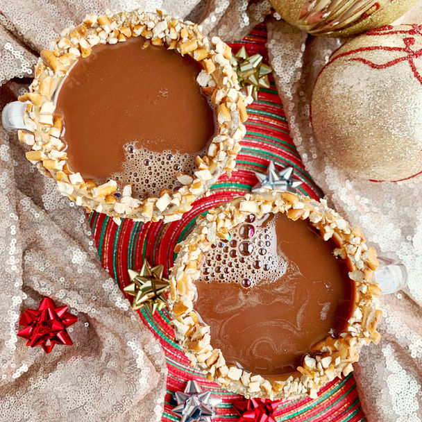 Pretzel Hot Chocolate + The 12 Days of Beverages Challenge!