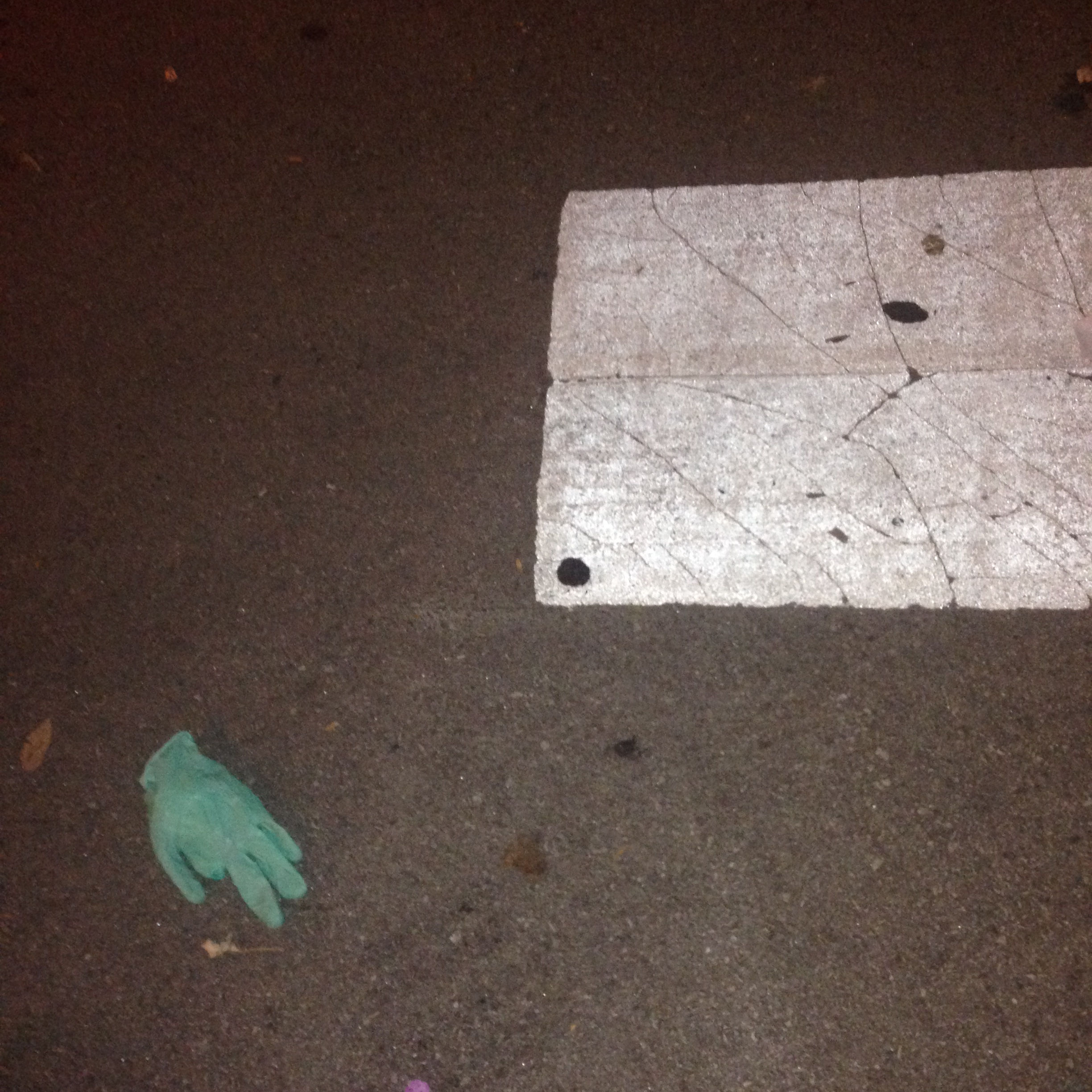 Glove and White Square