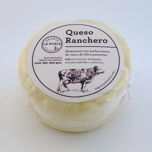 Queso artesanal Ranchero Natural, 500 gms granjalanoria