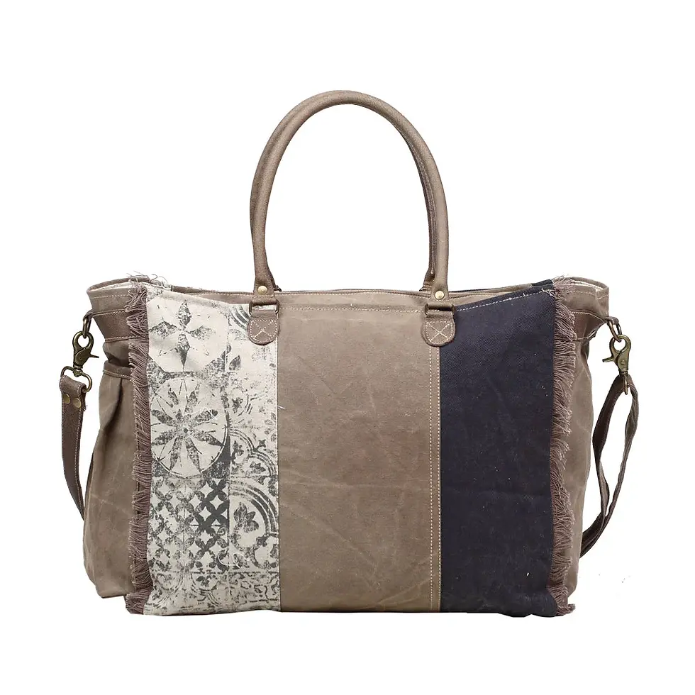 Thumbnail: Myra Retro Print Weekender Bag