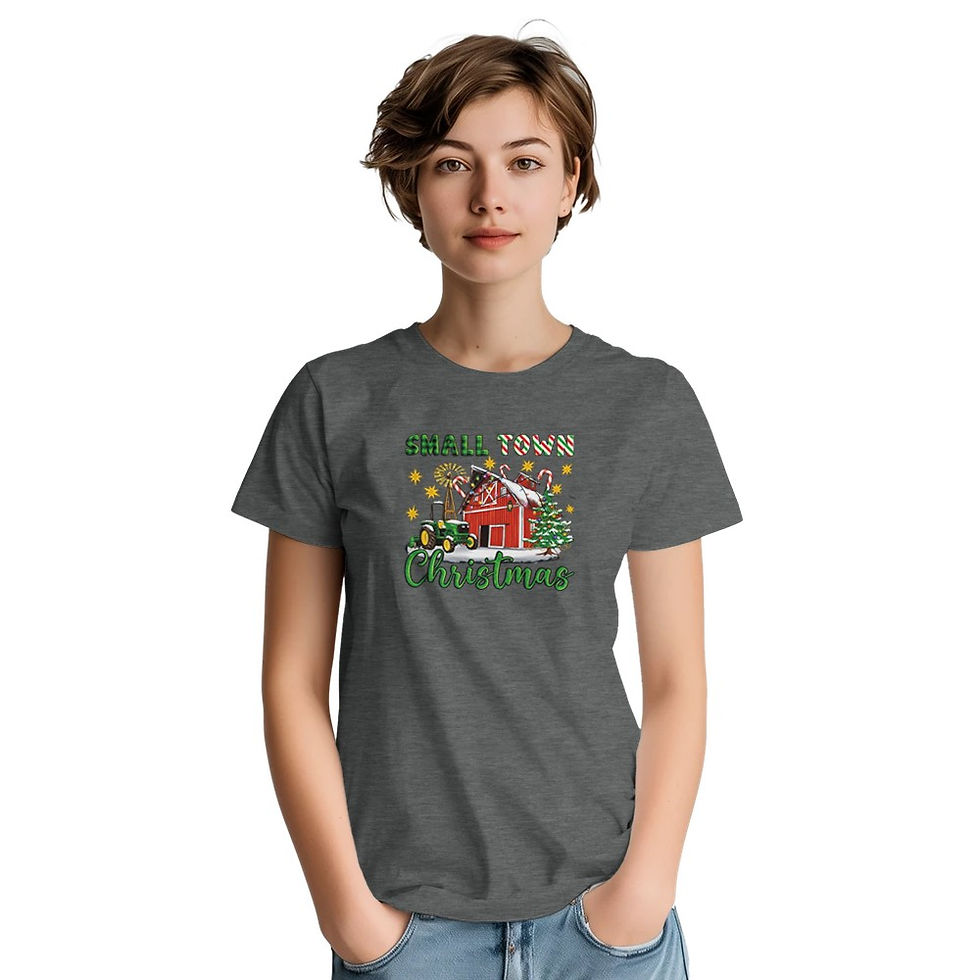 Thumbnail: Small Town Christmas Tee Unisex Fit
