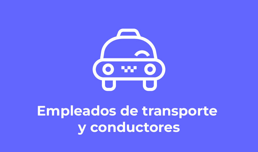 empleados de transporte y conductores
