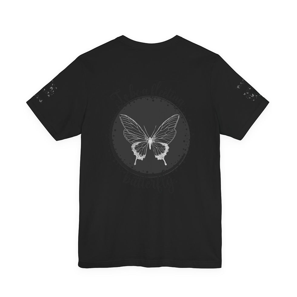 Thumbnail: Mentally Away Physically Present T‑Shirt — Butterfly Graphic Tee