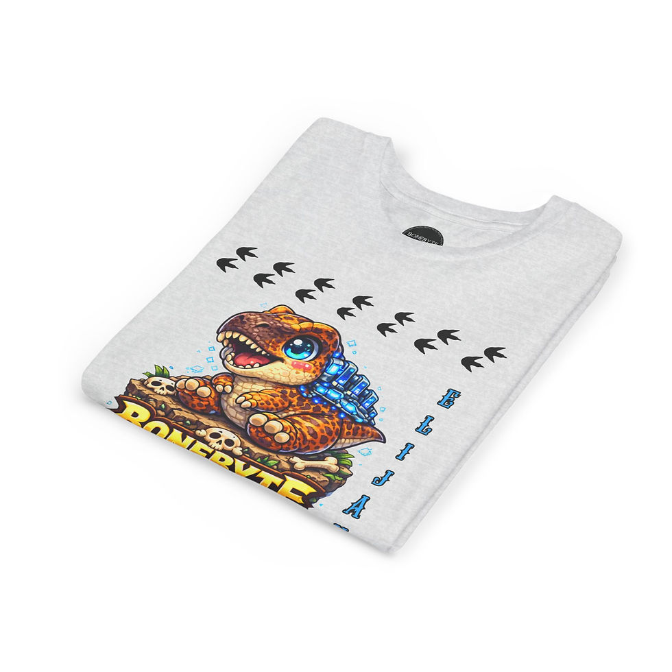 Thumbnail: Customizable Atlas Youth T-Shirt — Personalized Name Short Sleeve Tee