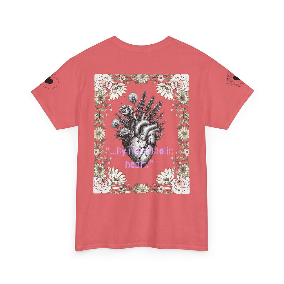 Thumbnail: Botanical Heart Tee — Floral Anatomical Heart Graphic Shirt