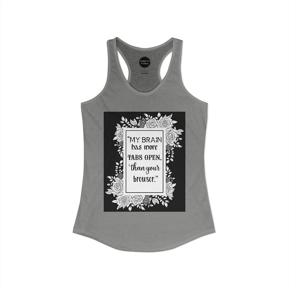 Thumbnail: TABS Song Lyric Racerback Tank — Women's Music-Inspired Tank Top