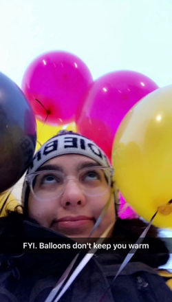 Cold balloons