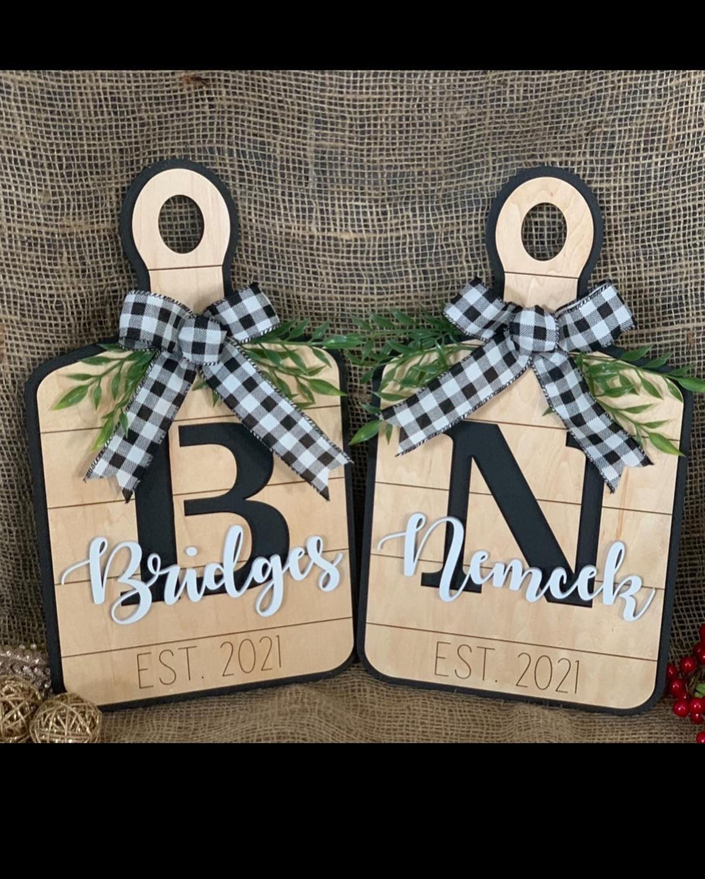 3 Layered Name Signs