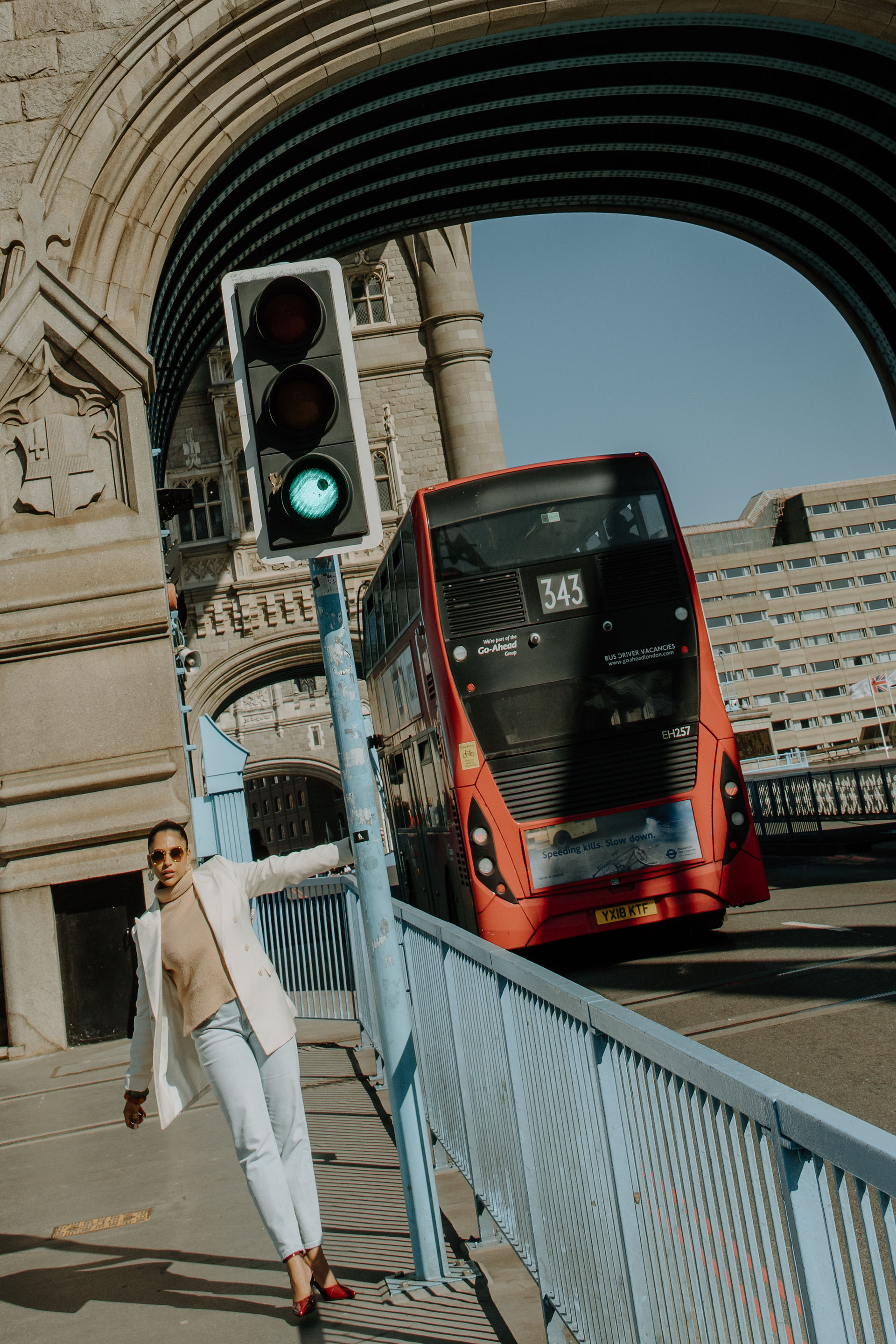 Tower Bridge London England Creative Editorial Destination Photoshoot