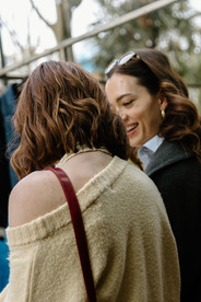 Couple at Portobello Market in Notting Hill during destination session