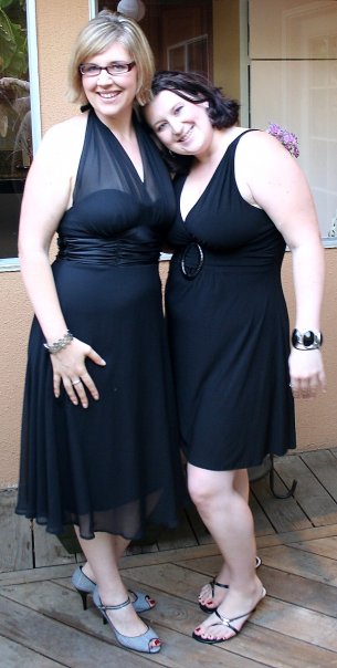 All dressed up for a night out, August 2009
