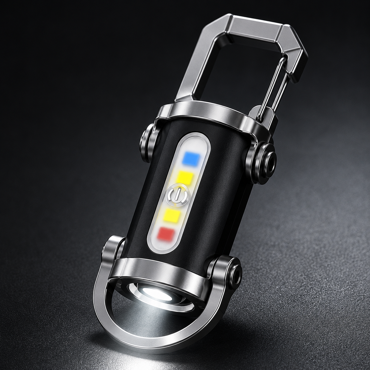 Bright rechargeable portable flashlight for keychain