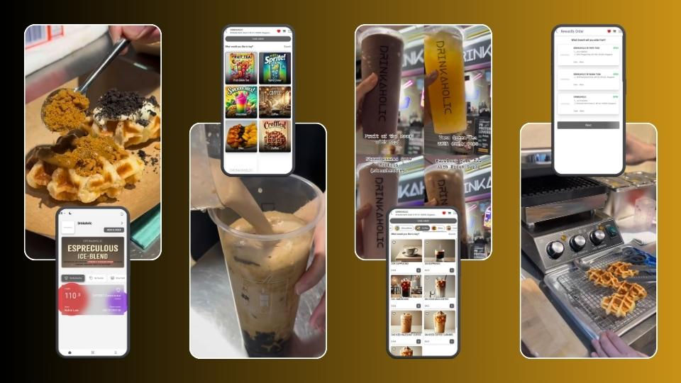 Drinkaholic is a popular bubble tea outlet at Bedok and Punggol